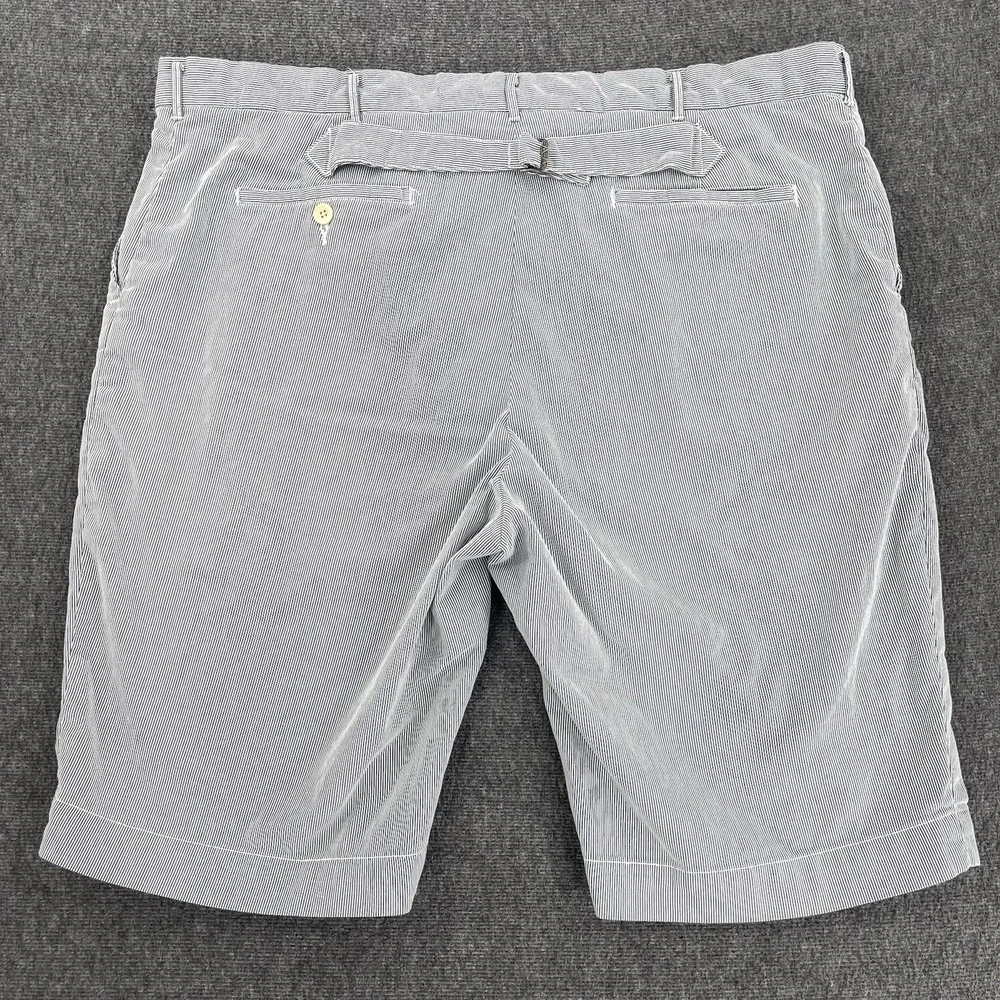 Vintage Polo Ralph Lauren Seersucker Shorts Mens 42 (Fits 40) Blue Stripe Preppy